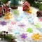 40 Pieces Pastel Christmas Snowflake Ornaments (Pastel) - 7.87 x 7.87 x 0.63 inches